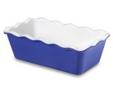 Emile Henry Auberge Ruffled Loaf Pan, Blue