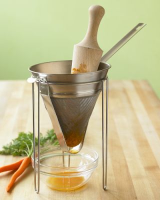 Chinois Strainer, Pestle & Stand