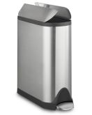 simplehuman Stainless-Steel Fingerprint-Proof Butterfly Trash Can
