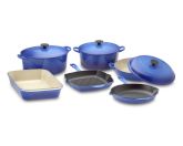 Le Creuset 9-Piece Cookware Set, Azure Blue