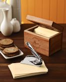 Personalized Recipe Card Box & Embosser Set