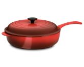 Le Creuset 4-Qt. Deep Sauté Pan, Red