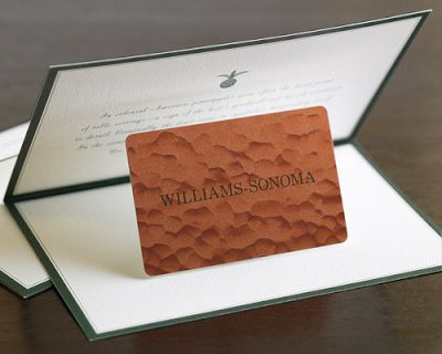 Williams-Sonoma Gift Card, $25