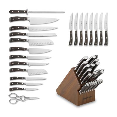 Wüsthof Ikon Blackwood 22-Piece Knife Block Set, with Gift