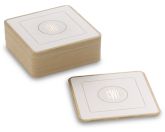 Monogrammed Coaster, Gold, Set of 50