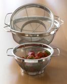 Stainless Steel 3-Piece Mesh Colander Set