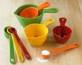 Melamine Measuring Cups & Spoons, Multicolored