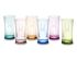 Monogrammed DuraClear® Large Tumblers, Multicolored, Single-Initial, Set of 6