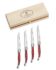 Laguiole Steak Knife Set, Red
