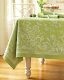 Easter Bunny Jacquard Tablecloth, 70"x90"