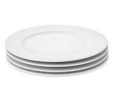 Apilco Beaded Hemstitch Dinner Plates, Set of 4