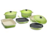 Le Creuset 9-Piece Cookware Set, Lemongrass