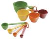 Melamine Measuring Cups & Spoons, Multicolored