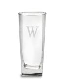 Monogrammed Square Highball Glasses, Single-Initial, Set of 4