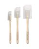 Silicone Spatulas, Clear, Set of 3