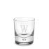 Monogrammed Bubble Base Double Old-Fashioned Glasses, Single-Initial, Set of 4