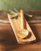 Olive Wood Tasting Spoon with Rest