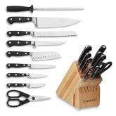 Wüsthof Classic 10-Piece Knife Block Set, with Gift
