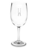 Monogrammed DuraClear® Wineglasses, Single-Initial