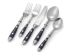 Café Flatware, 20-Piece Set, Blue