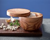 Olive Wood Salt Keeper