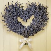 Lavender Heart Wreath