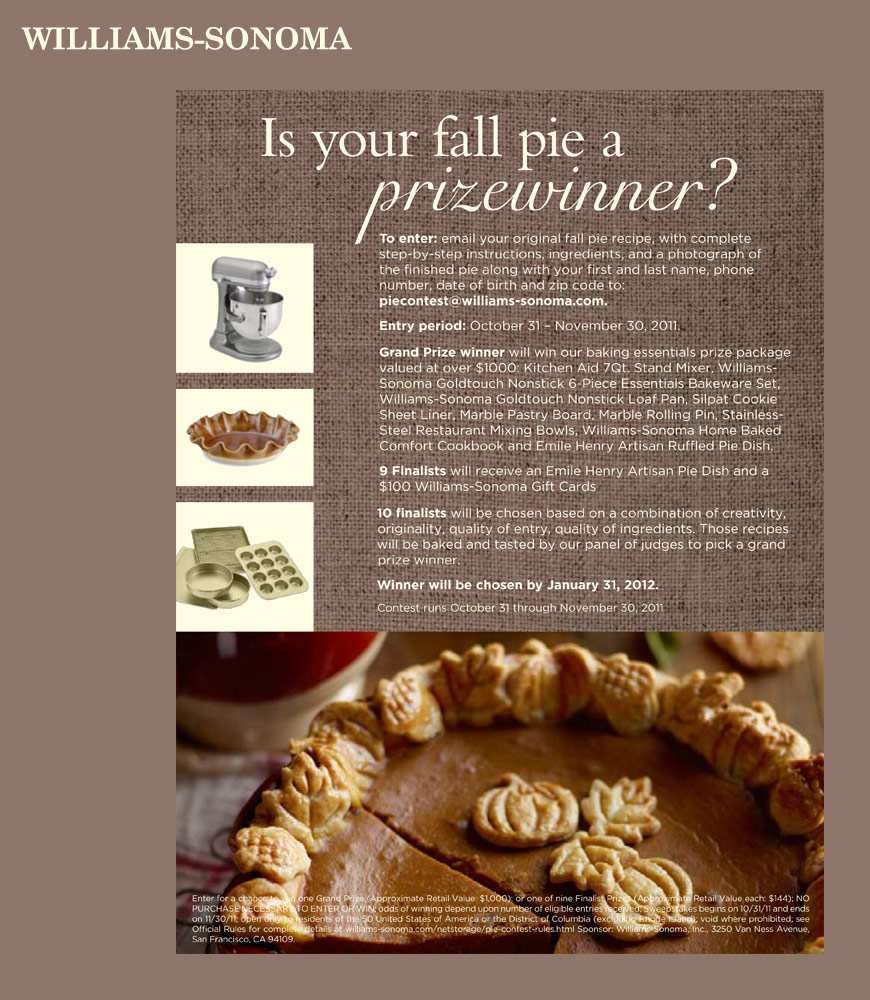 Is your fall pie a prizewinner?