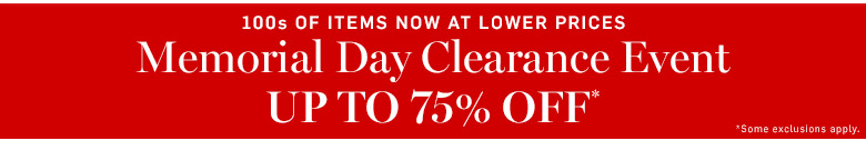 Memorial Day Sale* Memorial Day Sale*