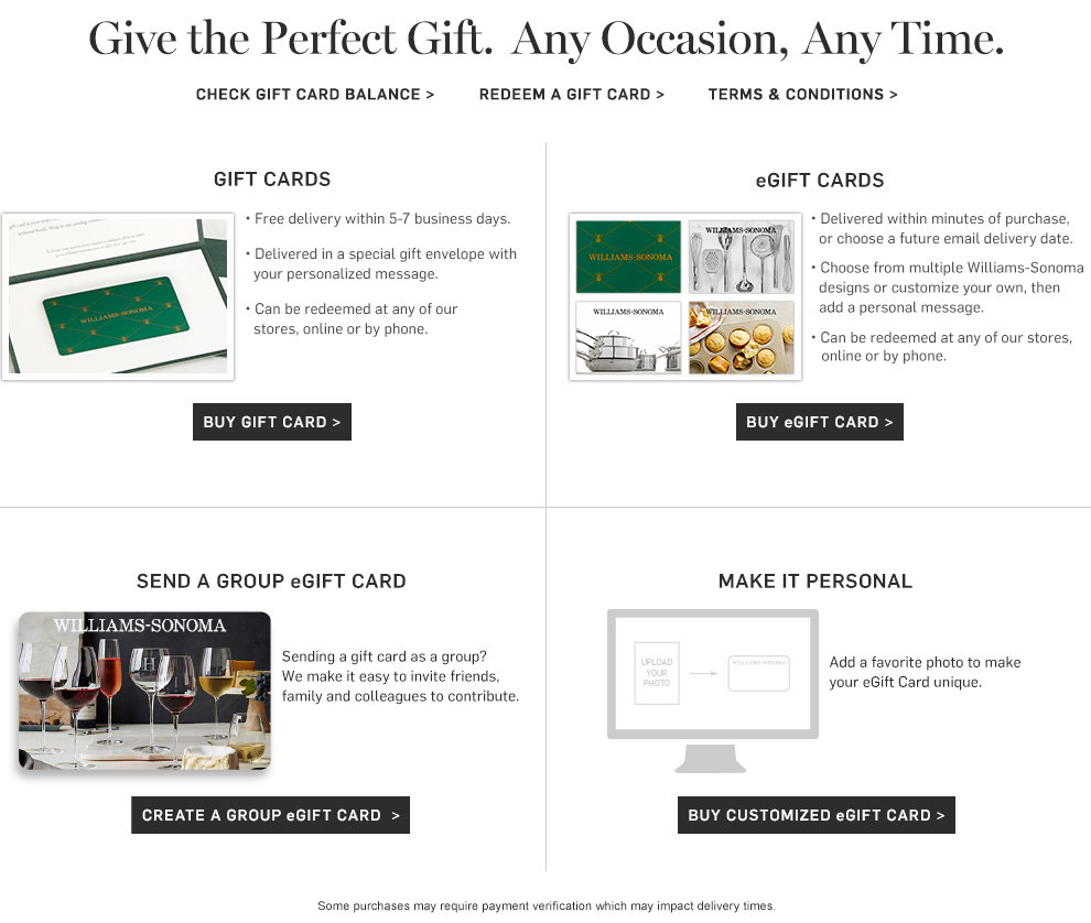 gift services williams sonoma