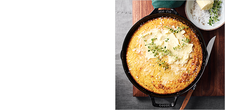 Gluten-Free Skillet Corn Bread with Thyme Gluten-Free Skillet Corn Bread with Thyme