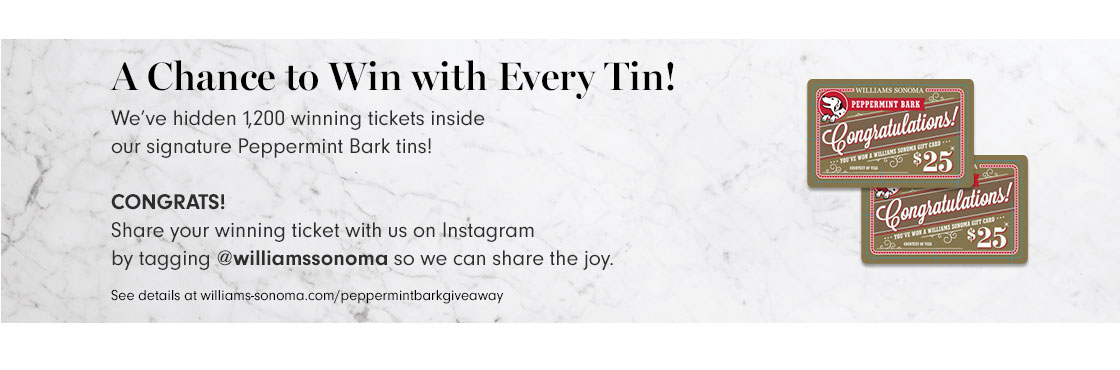 A chance to Win with Every Tin! A chance to Win with Every Tin!