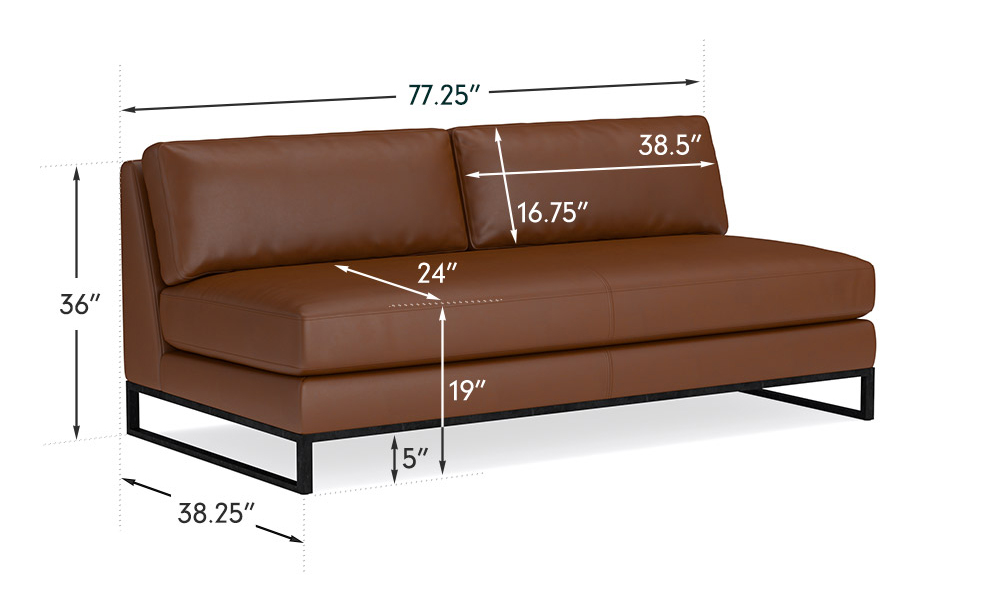 Paxton Armless Sofa Paxton Armless Sofa