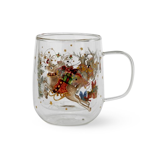 'Twas the Night Before Christmas Double-Wall Coffee Mugs, Set of 2