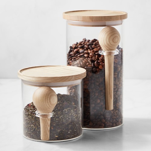 Online Designer Kitchen Hold Everything FSC(R) Coffee & Tea Canister, Set of 2