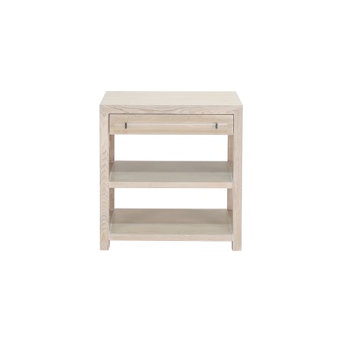 Online Designer Bedroom Capitola Nightstand, Wood, Natural, Clear Acrylic