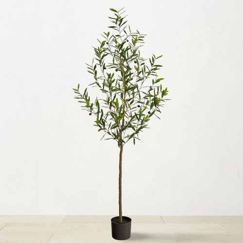 Online Designer Home/Small Office 6' Faux Indoor Olive Tree