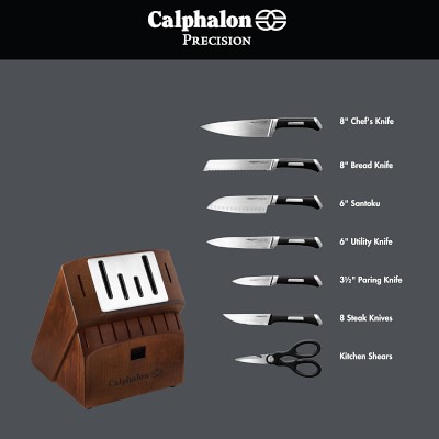 Williams-Sonoma - January 2018 - Calphalon Precision Self Sharpening  15-Piece Cutlery Set