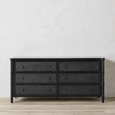 Black and cane shop dresser