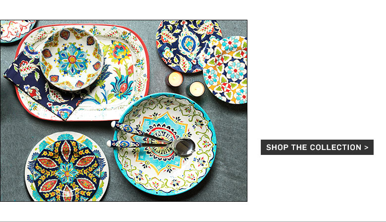 Iznik Tile Melamine Dinnerware Iznik Tile Melamine Dinnerware