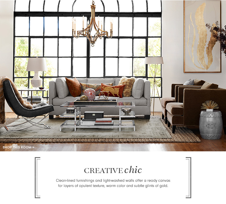 Creative Chic Home Decor Williams Sonoma Bohemian Style Living Room