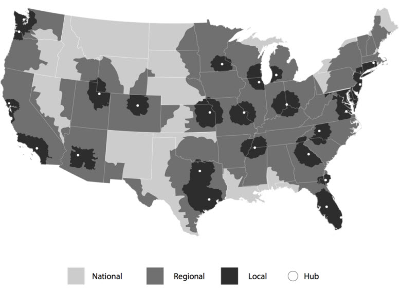 Flat Rate Map Flat Rate Map