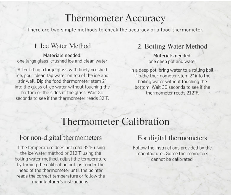 Thermometer Accuracy & Calibration Thermometer Accuracy & Calibration