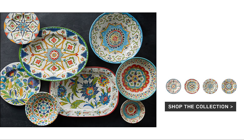Iznik Tile Melamine Dinnerware Iznik Tile Melamine Dinnerware