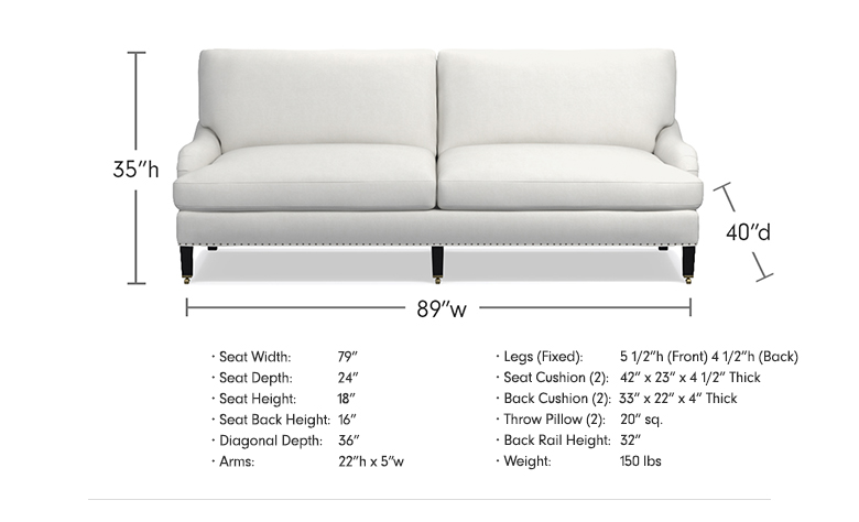 Pierce Collection Furniture Guide Williams Sonoma Sofa