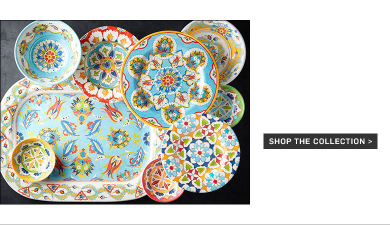 Iznik Tile Melamine Dinnerware Iznik Tile Melamine Dinnerware
