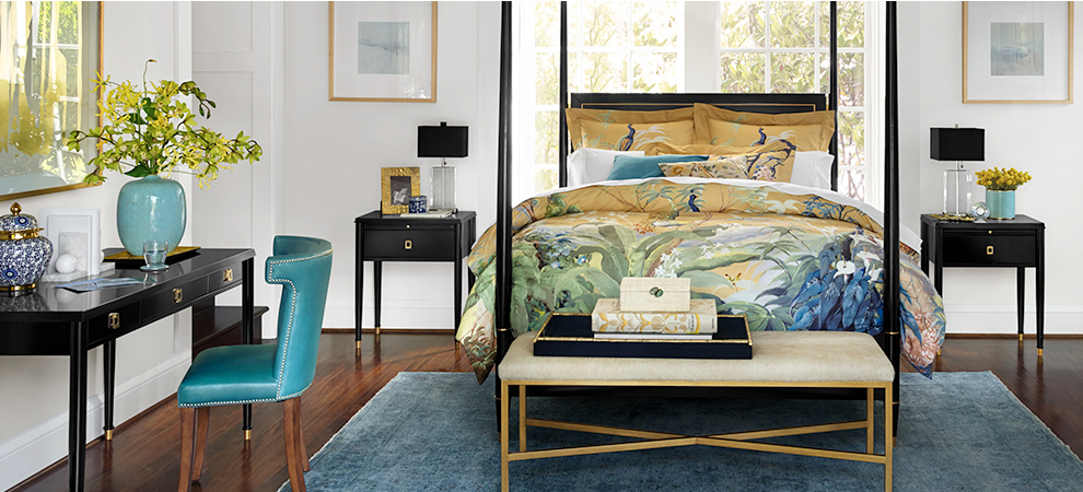 Lacourte Painted Peacock Bedroom Williams Sonoma