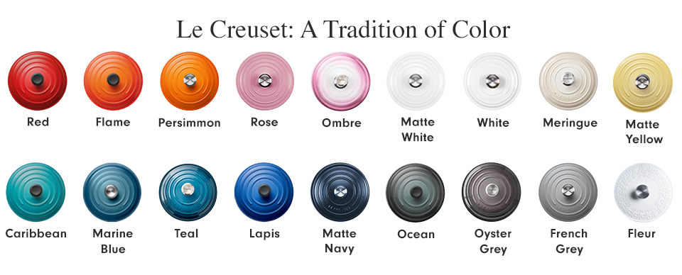 Le Creuset Color Chart