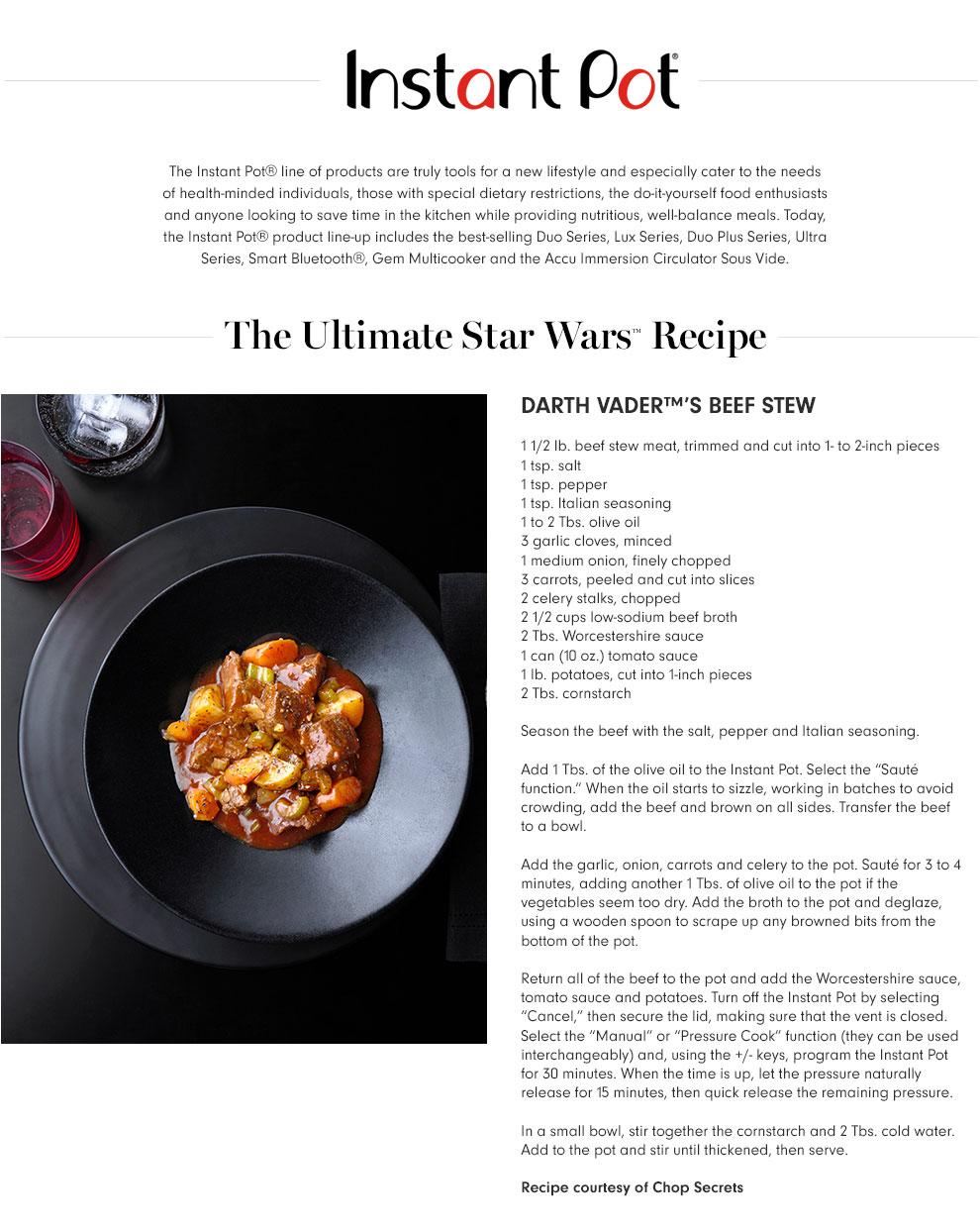 The Ultimate Star Wars Recipe The Ultimate Star Wars Recipe