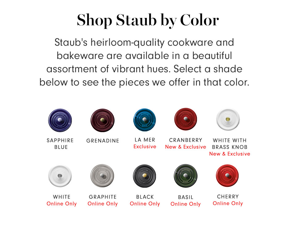 Staub Size Chart