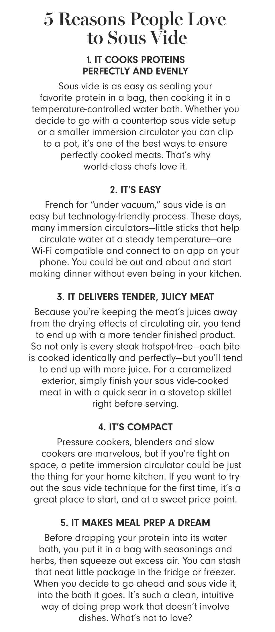 Sous Vide Headquarters Williams Sonoma